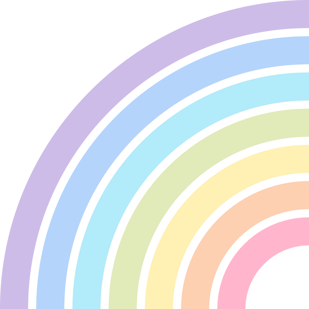 Pastel Rainbow Element